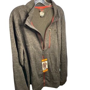 Gerry NWT Men’s XXL Grey Zip Stretch Pullover